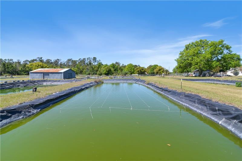 aquaculture fish farm with home for sale in mount dora