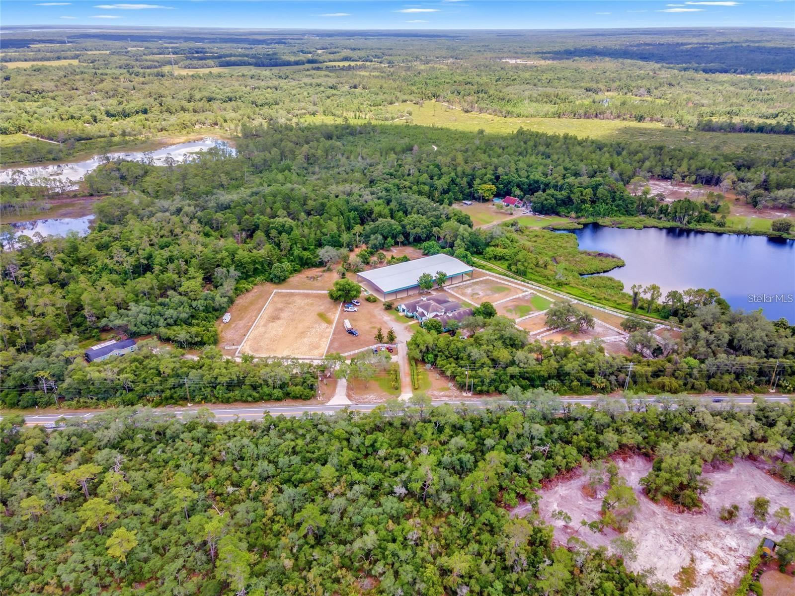10 Acres Gates with 23 Stalls and 15 Paddocks For Sale in Geneva, FL